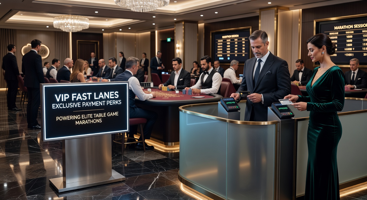 VIP-Host bedient einen Spieler mit Tablet für schnelle Zahlungstransaktion am Roulette-Tisch